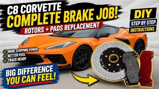 C8 Corvette Brake Pad & Rotor Replacement DIY | Reduce Brake Dust with Carbotech