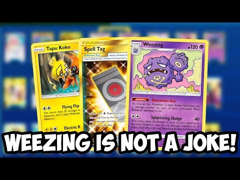 Weezing Spread is Not a Joke! Best SPREAD Deck Right Now! Unbroken Bonds PTCGO
