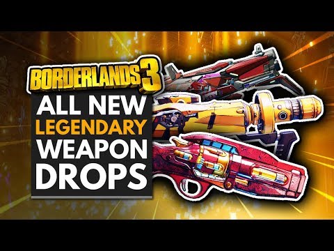 BORDERLANDS 3 | All New Legendary Weapon Drops - Moxxi's Heist of the Handsome Jackpot DLC