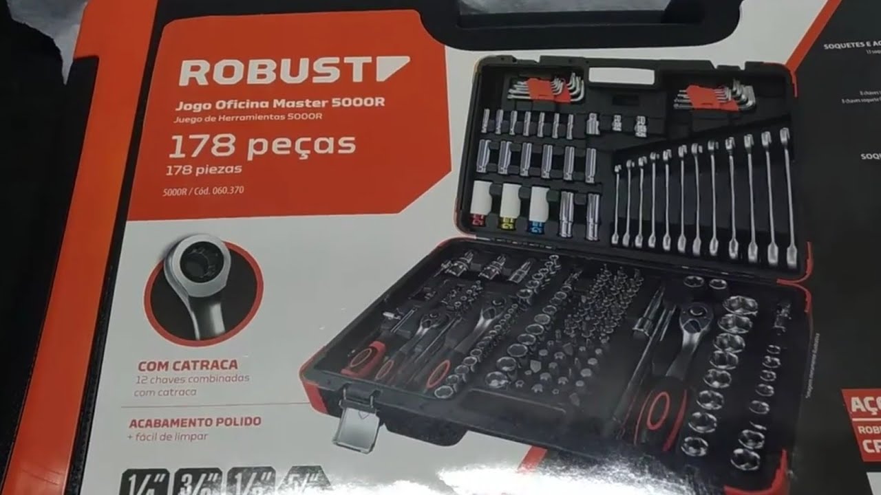kit Robust 5000r 178 peças (Demonstração dos itens)