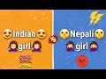Indian girl vs Nepali girl 🤫😅 | Indian girl ki dress vs Nepali girl ki dress