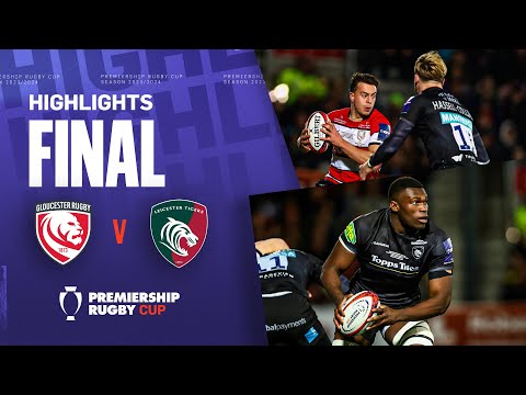 Gloucester v Leicester - FINAL HIGHLIGHTS | Superb Kingsholm Atmosphere! | Premiership Cup 2023/24