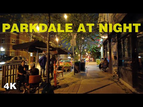 Parkdale at Night! Queen Street Toronto Walk (July 8, 2021)