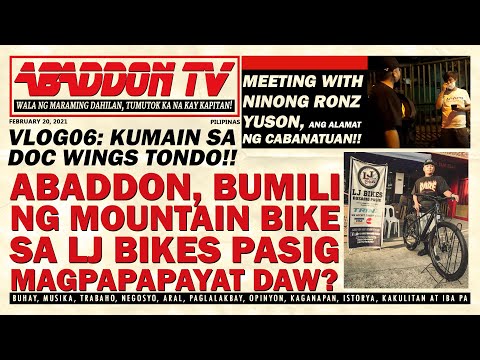 Abaddon Vlog 06 - Bumili Ng Mountain Bike sa LJ Bikes Shop At Kumain Sa Doc Wings