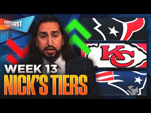 Chiefs & Pats ‘not the standings’, Texans surging, Who will be on top of Nick’s Week 13 Tiers? | FTF