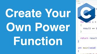 Create Your Own Power Function | C Programming Example