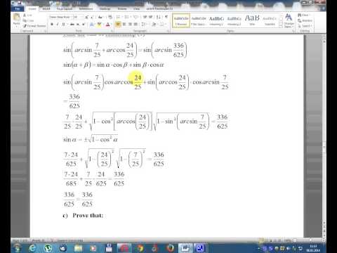 Lesson 22-English-Trigonometry-Trigonometric identities with inverse functions
