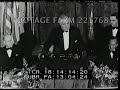 1937 FDR, Democratic Victory Dinner.  04Mar37 | 221768-02 | Footage Farm