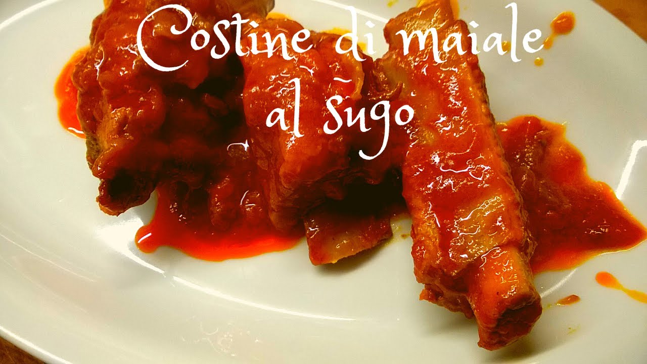 Watch Now Costine di maiale al sugo. Costine di maiale al sugo.