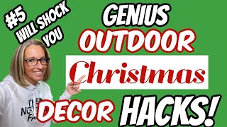 GENIUS Outdoor Christmas Decor HACKS #5 WILL SHOCK YOU!