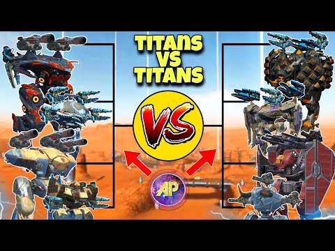 🔥 ALL TITANS ALL OUT DAMAGE COMPARISON! || WAR ROBOTS TEST SERVER WR ||