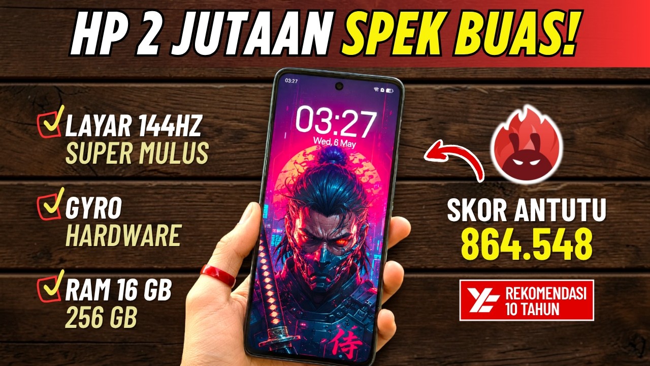 5 REKOMENDASI HP GAMING 2 JUTAAN TERBAIK MEI 2026
