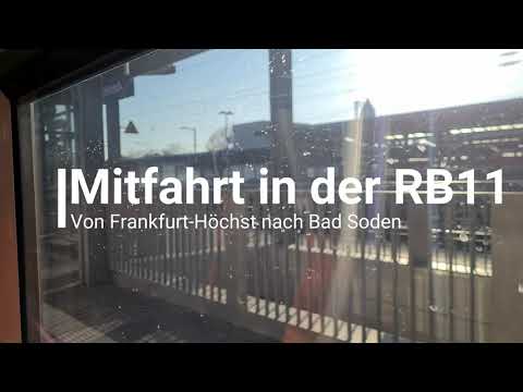 Mitfahrt RB11 von Frankfurt-Höchst nach Bad Soden