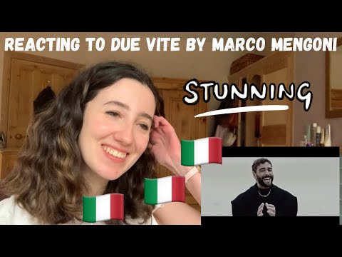 ITALY EUROVISION 2023 - REACTING TO ‘DUE VITE’ BY MARCO MENGONI (FIRST LISTEN)