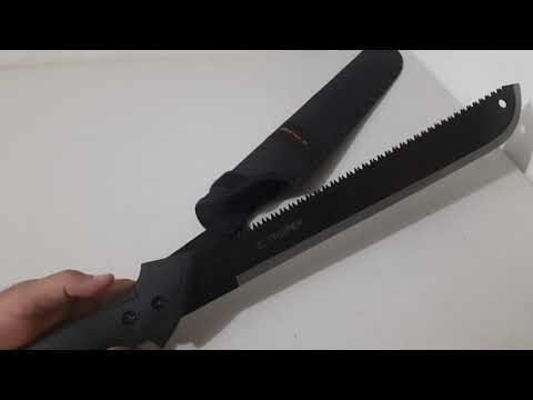 Double-edged machete with sheath