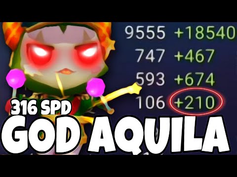GOD Aquila with 316 SPD in World Arena - Summoners War