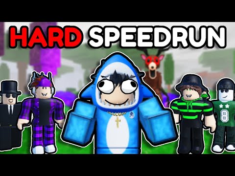 We SPEEDRAN the WORLD RECORD In Roblox 99 Nights Hard Mode!