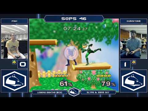 S@PS 46 Melee Singles - Fish (Green Sheik) vs Quinstone (Red) - Losers Bracket