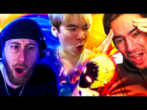 YOUTUBERS REACT TO COSMIC GAROU VS SAITAMA MANGA ANIMATION!!