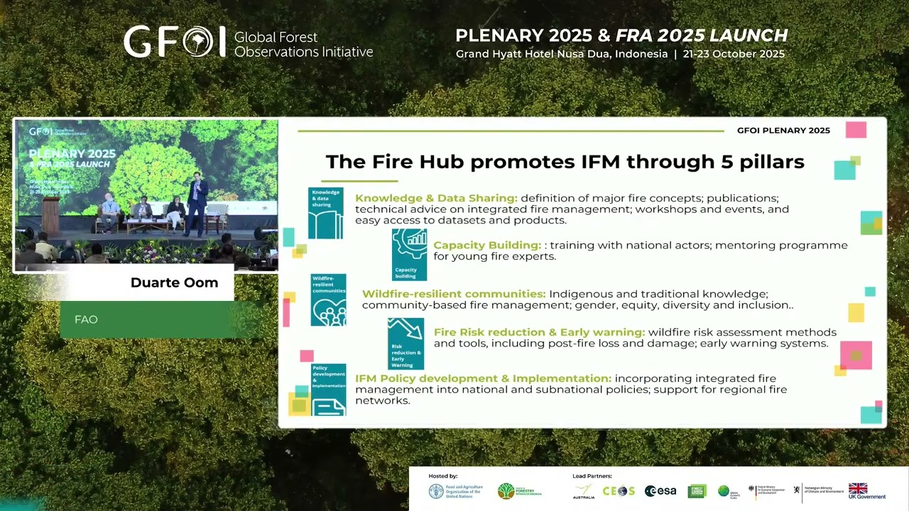 Forest fire monitoring | GFOI Plenary 2025
