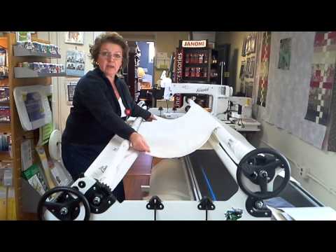How to load a quilt on your Handiquilter longarm.
