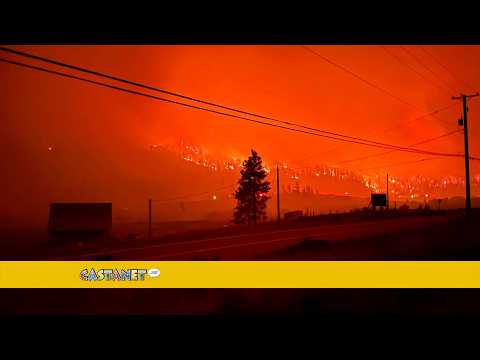 Clinton residents come face-to-face with wildfire flames