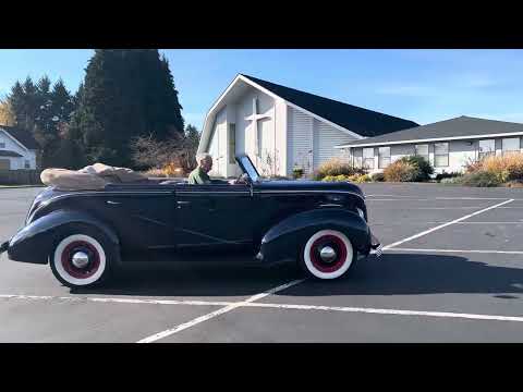 1938 Ford Deluxe 4 Door Convertible Rare - Drive Video #1