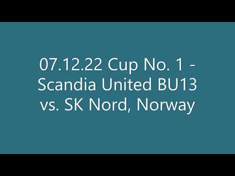 07.12.22 Cup No. 1 - Scandia United BU13 vs. SK Nord, Norway
