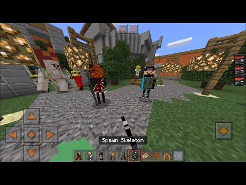 Naruto from the Hidden Leaf Village in Minecraft PE...