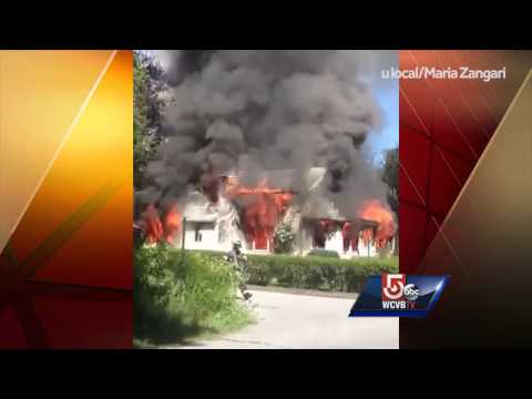 Video shows flames engulfing Haverhill home