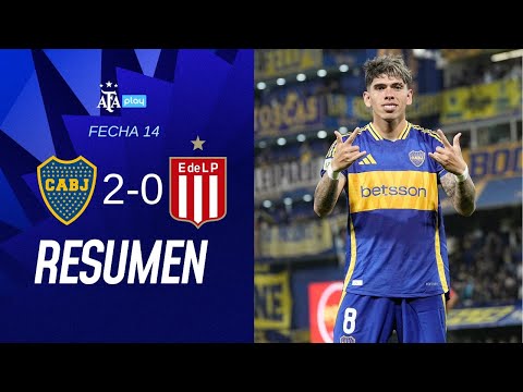 Boca Juniors 2-0 Estudiantes de La Plata | #TorneoApertura2025 | RESUMEN | FECHA 14