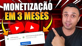 Consegui Monetizar EM 3 MESES o Canal do YouTube - Como ATIVAR MONETIZAO do Youtube Pelo Pc