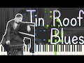 Jelly Roll Morton - Tin Roof Blues 1923 (Classic Jazz Piano Synthesia)