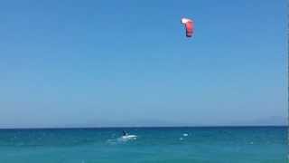 preview picture of video 'Rhodes, Kremasti, kitesurfing lessons'