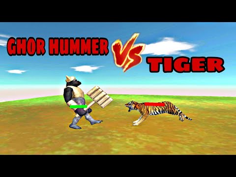 Ghor Hummer vs Tiger - Animal Revolt Battle Simulator🔥😱