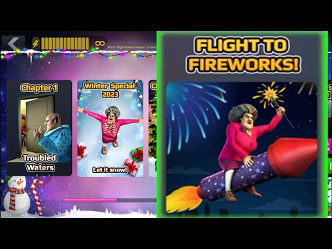 Scary Teacher 3D Winter Special 2023. Let's Make Sure Miss T Becomes Part Of The FireWorks Herself🧨🎄