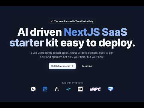 GoLiveKit - NextJS AI Driven SaaS starter kit