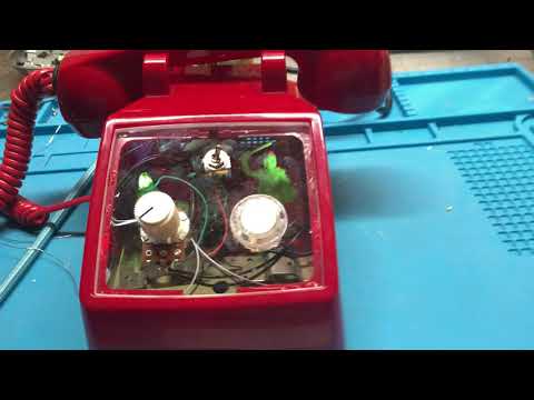 Astrophone 9000 circuit bent RED telephone microphone. Mic in mouthpiece! Watch VIDEO! image 5