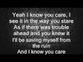 Ellie Goulding - I know you care with Lyrics