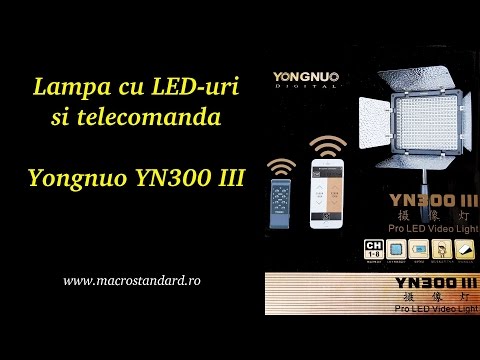 Click aici pentru vizualizare Prezentare Lampa LED Yongnuo YN300 III Prezentare Lampa LED Yongnuo YN300 III