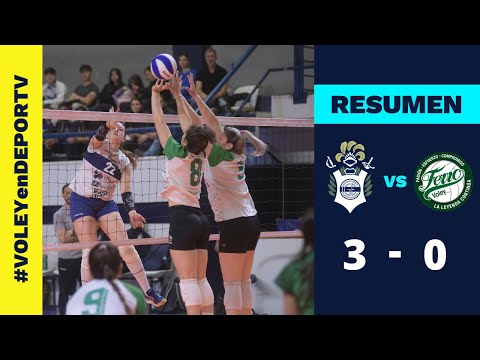Gimnasia LP 3-0 Ferro - RESUMEN - División de Honor Femenina de Vóley - Cuartos - Juego 1