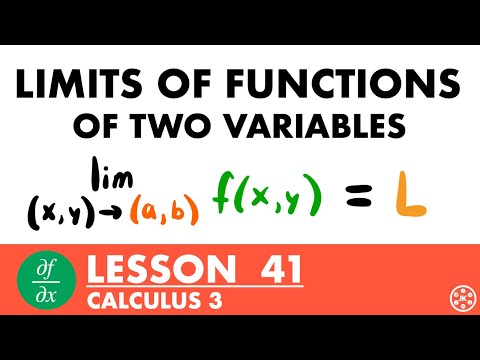 Limits of Functions of Two Variables | Calculus 3 Lesson 41 - JK Math