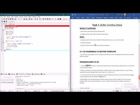 BUFFER OVERFLOW ATTACK