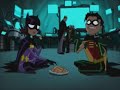 Batgirl and Robin think Alfred is a robot