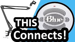 🔴 How To Connect A Blue SnowBall Microphone to a Suspension Microphone Arm (Neewer Mic Stand)