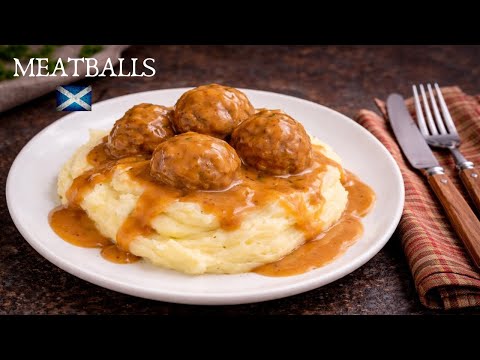 Slow Cooker Meatballs and Onion Cream Gravy