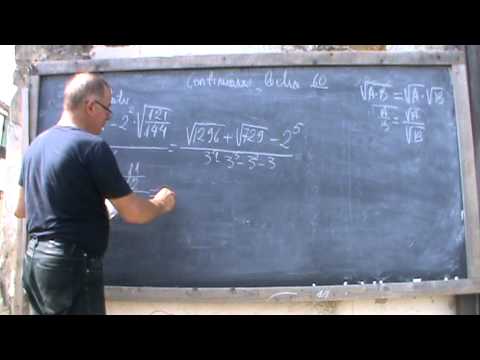 4. Bazele Matematicii: Lectia 62 - Continuam cu lectii din manualul de clasa a 7-a 4/7