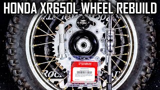 Replacing Bearings & Seals on Honda XR650L Dual Sport Motorcycle Wheels! 