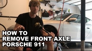 HOW TO Remove front axle Porsche 911 996 C4S / C4 / Turbo