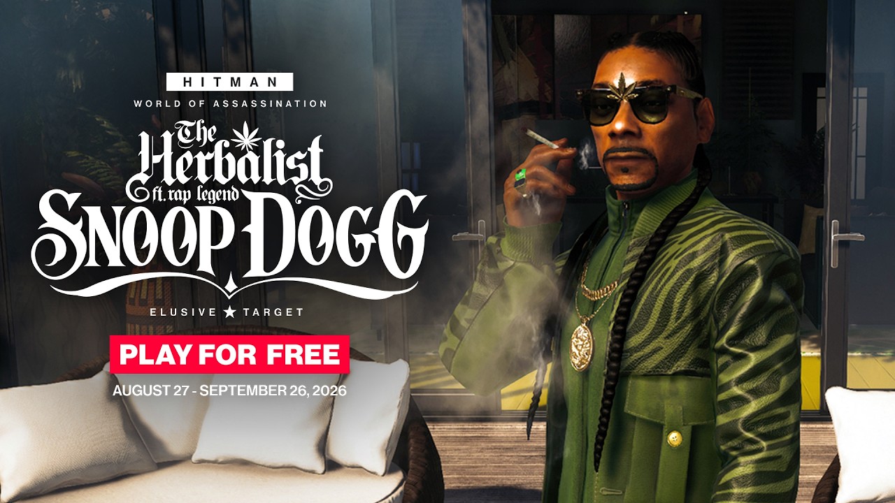 Video de YouTube: Snoop Dogg protagoniza el nuevo Objetivo Escurridizo de HITMAN World of Assassination